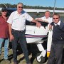 (L to R) Our pilots for the day<br />James Cartwright, Colin Douglas (instructor), Colin Hokin (Cheif Flying Instructor) and Will Quint (instructor).